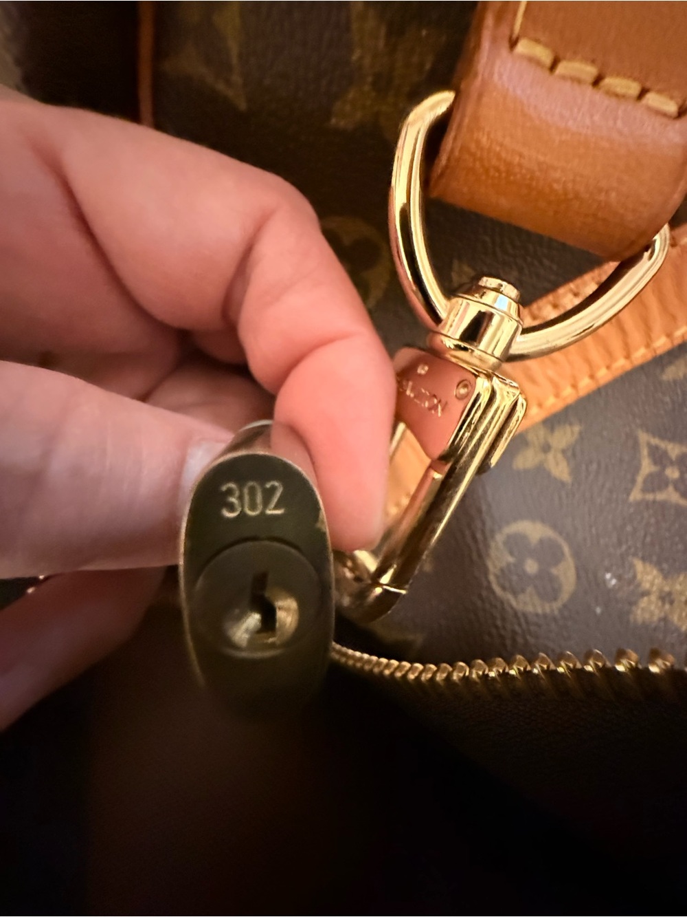 Louis Vuitton Monogram Keepall Duffel 55 - Dark Brown with Tan Trim - Picture 8 of 10